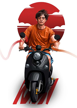 Joji on Scooter