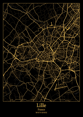 Lille city map