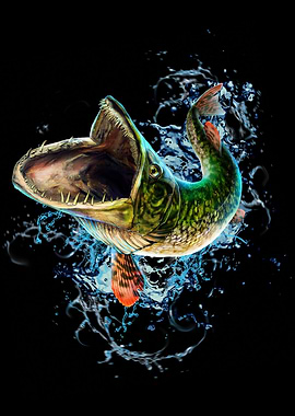 Ravenous northern pike