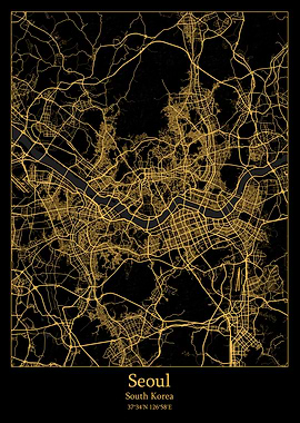 Seoul South Korea map