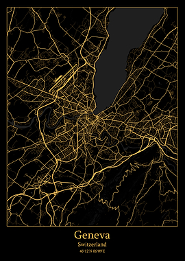 Geneva Switzerland map