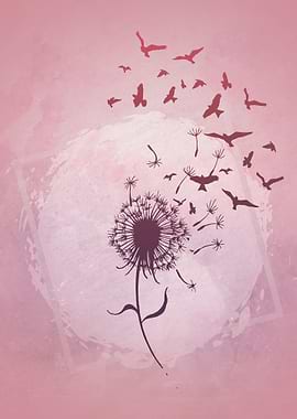 Dandelion flock