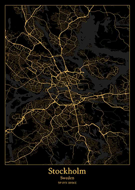 Stockholm Sweden map
