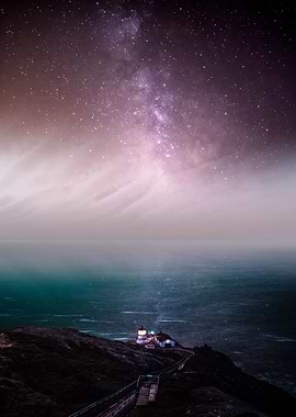Milky way on the sea