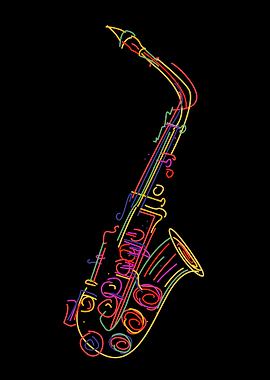 Funky saxophone