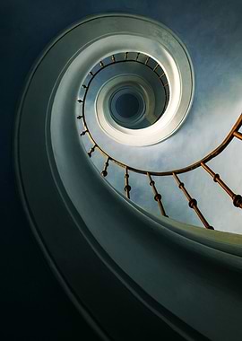 Pretty blue staircase