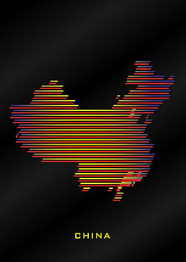 strip line China map
