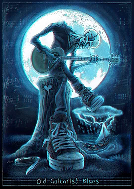 Old Man Guitarist Blues