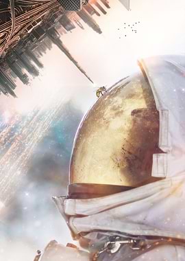 Astronaut and Bee Space