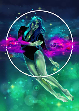 Lady Galaxy in Circle