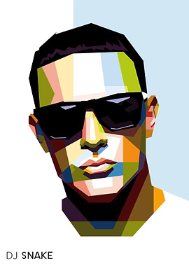 Dj Snake WPAP Pop Art