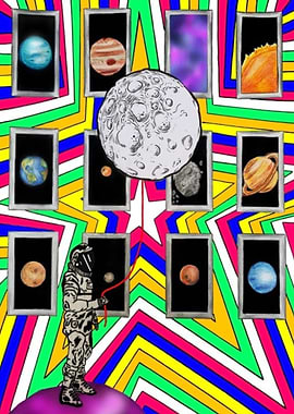 Astronaut in the space