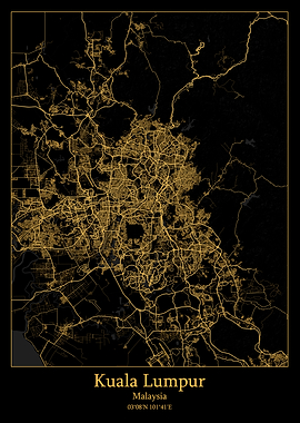 Kuala Lumpur Malaysia map