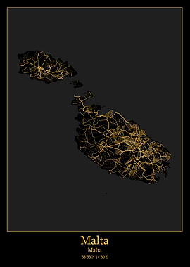 Malta map