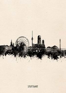 stuttgart city portrait