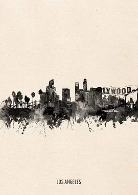 los angeles city portrait