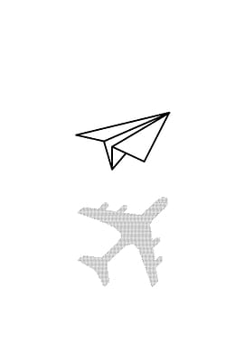 Paper Airplane Drawing