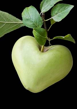 apple heart for love
