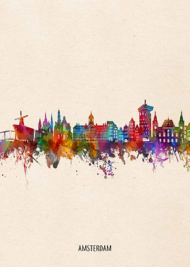 amsterdam watercolor