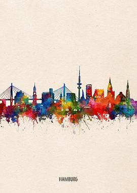 hamburg watercolor