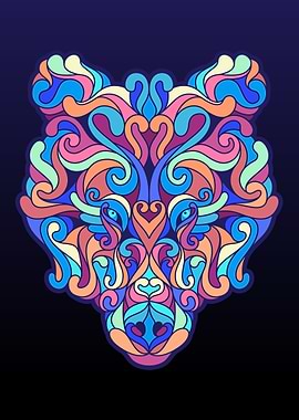 Decorative Colorful Bear