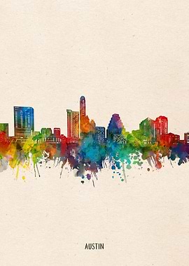 austin watercolor