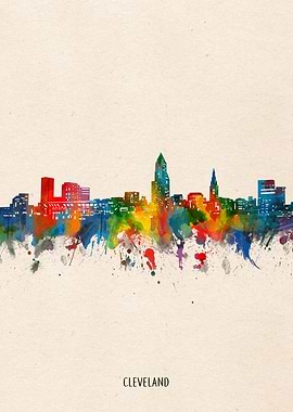 cleveland watercolor
