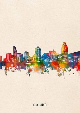 cincinnati watercolor