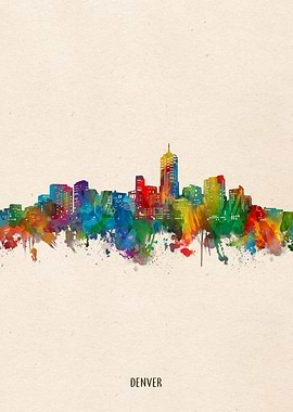 denver watercolor