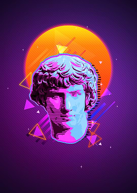 Antinous 80s Retro Poster