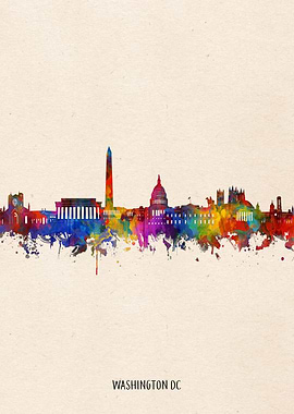 washington dc watercolor