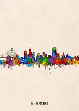 san francisco watercolor