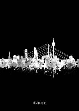 dusseldorf city black