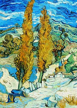 Poplars of van Gogh