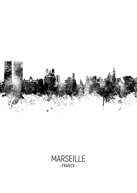 Marseille France Skyline