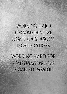 Stress vs Passion