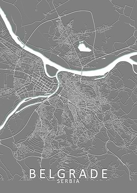 Belgrade Grey City map