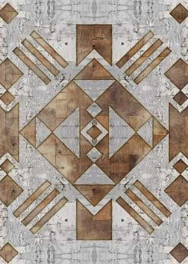 Geometric Wooden Pattern