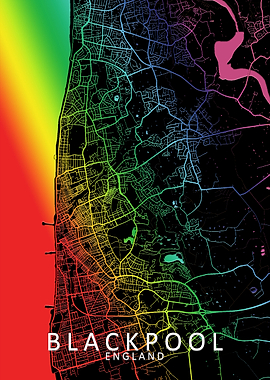 Blackpool Rainbow City Map