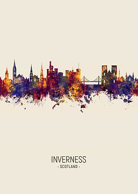 Inverness Scotland Skyline