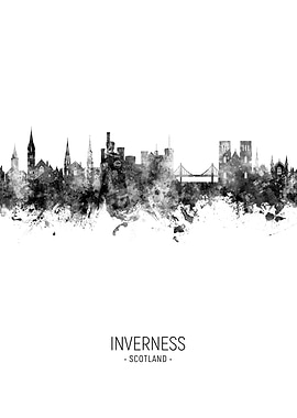 Inverness Scotland Skyline