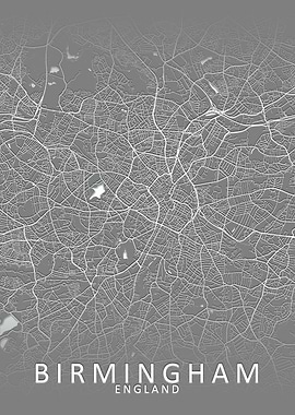 Birmingham Grey City Map