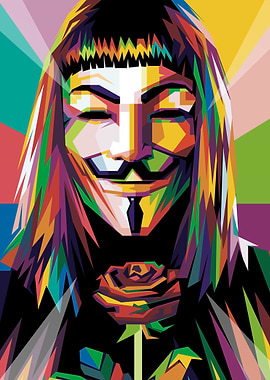 V FOR VENDETTA POPART
