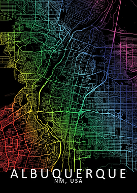 Albuquerque Rainbow Map