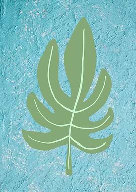 Tropical Blue Leaf