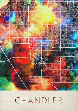 Chandler Watercolor Map
