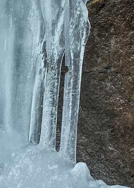 ice in the mountain