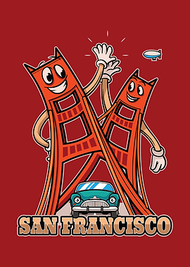 San Fran City Icon Badge