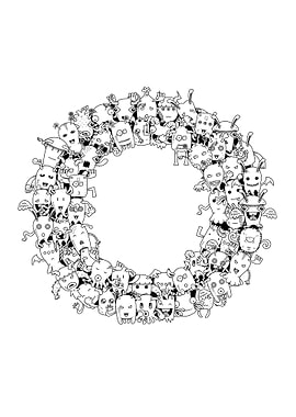 Monster Doodle Alphabet O