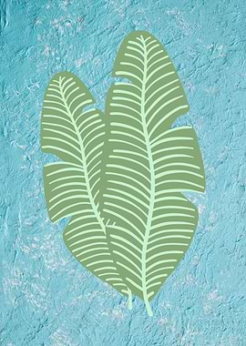 Tropical Blue Leaf